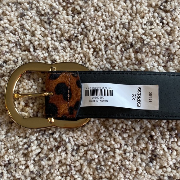 Express Leopard Calf Hair Belt XS - Picture 4 of 6